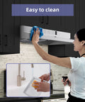 FIREGAS 30-inch stainless steel under-cabinet range hood with rocker controls and 300 CFM, aluminum filter included