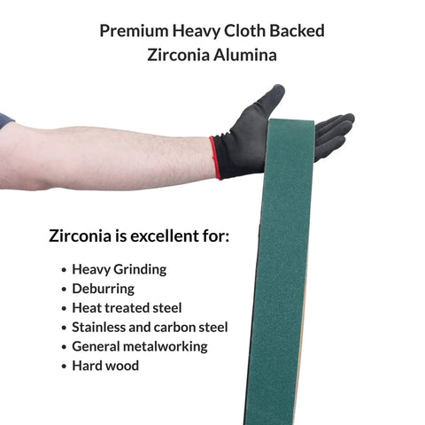 2 By 42 Inch Knife Sharpening Zirconia Sanding Belts Coarse Grit 6 Pack For Knife Making Sharpening Metalworking And Woodworking