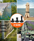 Beefy 120 Pack Ball Bungee Cords Set With 4 Inch 6 Inch And 9 Inch Ball Ends securing tents, umbrellas, netting, and cargo tarp.