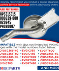 Upgraded Top Front Burner Assembly Replacement PA080037 For Select Gas Ranges Replaces AP5315315 000639-000 820945 PA080008