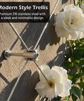 Wire Trellis Kit For Climbing Plants, 30 Set Wall Trellis System With One Eighth Inch Stainless Steel Cable, T316 Espalier