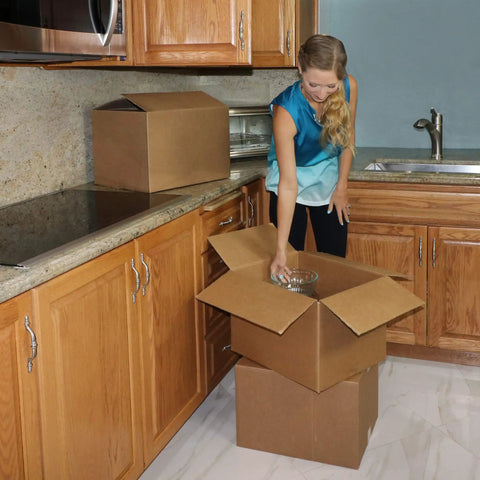 Heavy Duty Corrugated Moving Boxes For No Drama Packing Medium 18X14X12 Inches Brown Cardboard Cartons With Self Sealing Flaps In A Straight Up Reliable 10 Pack Set Built To Handle Any Home Move Or Office Reorg You Gotta Get Done Today