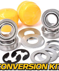 HD Switch Front Wheel Bushing To Bearings Conversion Kit for Lawn Tractors and Mowers components with seals and bearings
