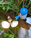 Portable Micro Hydroelectric Generator 1000W Off Grid Power 110V/220V Aluminum Alloy Water Turbine System in outdoor setup