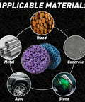 Applicable materials for 33 Piece Diamond Sanding Discs Set With 2 Inch Quick Change Strip Wheels For Drill Or Die Grinder
