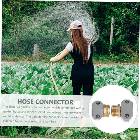Super Heavy Duty 3 Pack Garden Hose Connector Repair Kit Built From Rock Solid Aluminum Alloy To Stop Leaks Cold And Handle Massive Pressure On Any Yard, Faucet, Or Spray Rig Like A Total Boss For Those Tough Outdoor Chores. Gray aluminum hose connector repair kit for garden watering