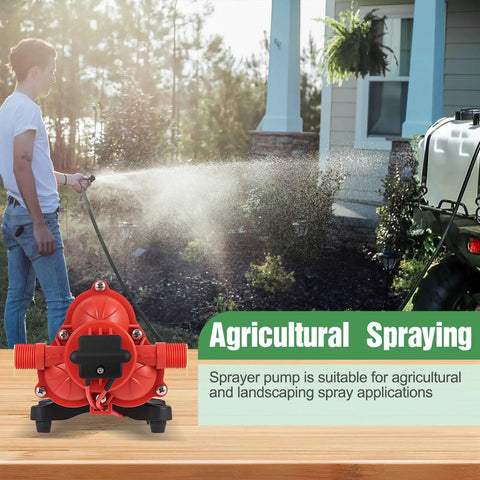 12V Diaphragm Sprayer Pump With Two Point Five GPM At Sixty PSI Eight Amp Self Priming And Pressure Switch for garden care