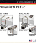 Adjustable Boat Trailer Bunk Board Guide On For Centering And Guiding Your Boat With Marine Carpet Fabric Black Finish 21 Inch Height Adjustable Out To 13 Inches From Frame Each Side Sturdy Trailer Load Guide fitting large and small frames.