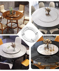 Heavy Duty Lazy Susan Turntable For Kitchen And Dining Tables 360 Degree Rotating Aluminum Swivel Plate With Silicone Suction Cups