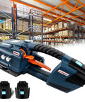 Heavy Duty Electric Strapping Tool Cordless Automatic Belt Packing Machine Portable Handheld Banding Gun in warehouse setting.