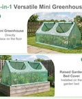 Compact 6 By 3 By 3 Feet Mini Greenhouse With Dual Zipper Doors Water Resistant And UV Protected For Flowers Vegetables And Herbs