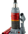 Heavy Duty 6 Ton Hydraulic Bottle Jack With 8.5 To 16.6 Inch Lift Range Built In Steel Saddle Bypass System Extension