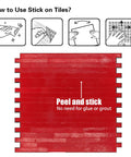 Instructions for using Peel And Stick Marble Backsplash Tile 10 Sheets In Marble Stone Beige With Vintage Golden Stripes Self Adhesive Wall Tile