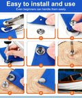 Step-by-step guide for using 150 Pcs Stainless Steel Canvas Snap Button Kit With 2 Setting Tools For Boat Covers Marine Grade