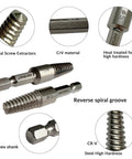 Hardworking Stubby Left Hand Reverse Drill Bit And Screw Extractor Set, 10-Piece M35 Cobalt Bits With 1/4 Inch Hex Shanks