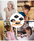 Top Tier Self Adhesive Rubber Feet For Electronics And Gear 16 Pack Black Anti Slip Pads with people enjoying a quiet home environment.