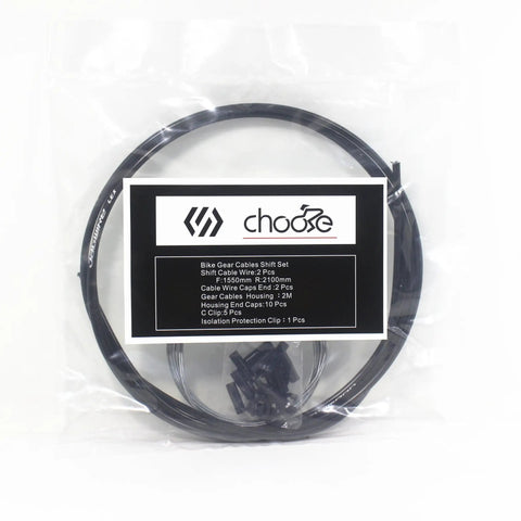 Pro Grade Stainless Steel PTFE Coated Shift Cable And 2000Mm Cuttable Housing Kit For Shimano And SRAM Front And Rear Derailleurs