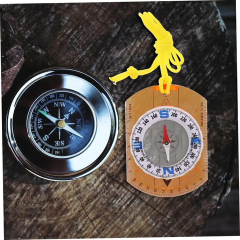 Orienteering Compass With Luminous Pointer For Hiking And Outdoor Adventures Compact Acrylic Design Ultra Lightweight