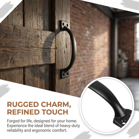 12 Pack 4 Inch Curved Door Pull Handles For Outdoor Warehouse Garage Shed Closet And Cabinet Smooth Burr Free Metal