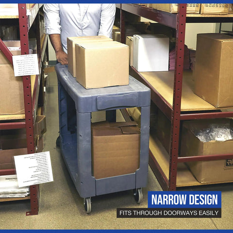 Tough As Nails Structural Foam Utility Cart With 500 Lb Capacity Featuring Rust Proof Flat Trays Smooth Glide Wheels And Built In Storage Bins For No Sweat Garage Organization And Job Site Hauls