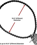 Locking Chain Pliers with 36-Inch Chain Holds Up To 10.5-Inch Diameter Pipe, quick release trigger, shown open with chain detail.