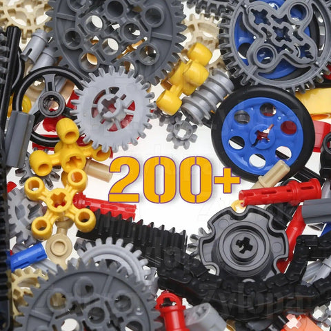 Huge 270 Piece Technic Gear Set With Gears Pins Axles Chains And Differential For Robotic Builds Random Color Pieces