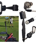 All In One Golf Practice Kit For Fairways And Greens With Swing Analyzer Phone Clip For Any Smartphone Divot Tool With Magnetic Ball Marker Golf Club Brush And Golf Ball Alignment Tool Bundle including golf accessories and bag on course