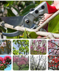 Workhorse Pruning Shears With Stainless SK5 Steel Blades Bypass Garden Shears cutting branch in garden