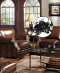 Top Shelf Black Upholstery Tacks For Furniture Repair Heavy Duty Metal Thumb Tacks Rust Resistant Matte Finish in living room setting.