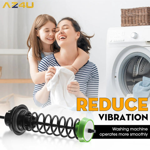 Washer Suspension Rod Kit 4 Pack Replacement For Whirlpool And Maytag Washers reducing vibration in laundry room