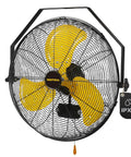 Beefy Waterproof 20 Inch Wall Mount Fan With High Velocity Airflow, 3 Speed Settings Delivering 4650 CFM, Heavy Duty Workhorse