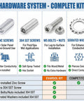 Legit Heavy Duty Pool Bonding Connectors 6 Pack Built With Solid Copper Body And Dual Screw Options For No Sweat Setup Grounding of various screws and bolts.