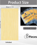 No Sweat Dust Management Tack Cloths For Woodworking And Sanding, 17 Inch Nonwoven Tack Rags, 8 pieces individually packaged.