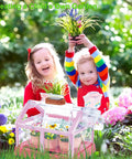 Children playing with Kid Friendly Plant Growing Kit Greenhouse Set For Diy Terrarium Science, enjoying educational fun