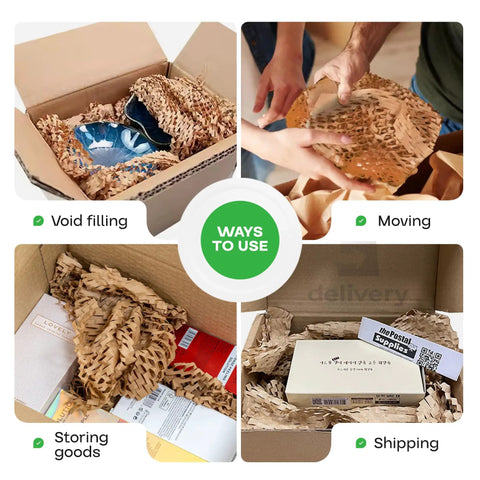 HexaFil Honeycomb Packing Paper 15 Inch Wide 1700 Foot Roll Self Dispensing Box Cushioning Filler for void fill, moving, shipping