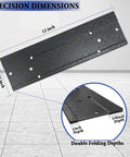 12 Inch Folding Sheet Metal Bending Tool For HVAC Pros With Three Eighths Inch And One Inch Fold Depth, precision dimensions shown