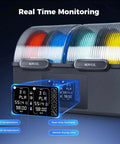 Dual Independent Heating Chambers Filament Dryer Box With Auto Dehumidification And Sealed Storage SH03 showing real-time monitoring.