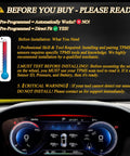 GM TPMS Sensors 315MHz 4 Pack For Chevy Silverado GMC Sierra No Drama Install Tire Pressure Monitoring System Replacement Plug And Play OE Fit Durable Weatherproof Easy Sensor Swap For Reliable Ride Day One instructions screen with gauge cluster