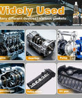 Heavy Duty RTV Gasket Sealant And High Temp Black Silicone Adhesive For Gearboxes Axles Pumps Superchargers shows various automotive components.