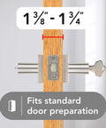 Spyglass Entry Door Handle Reversible Lever With Keyed Lock And SmartKey Rekey Technology fits standard doors