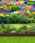 Lawn Edging Kit 100 Foot With 90 Spikes 2 Inch Tall Landscape Border Roll Brown For Garden Beds Lawns Flower Beds Grass Yard