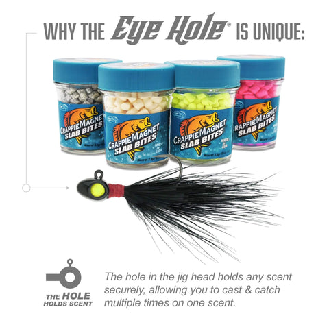 Premium Hand Tied Tungsten Hair Jig Two Pack One Sixteenth Ounce Black Eye Hole Pop Eye Lifelike Feather Jig With Fast Falling Head