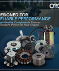 Straight Bolt Swap 10SI Alternator Conversion Kit For Ford Jubilee NAA Tractors 12 Volt 63 Amp, detailed view of engine components.