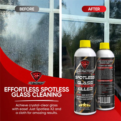 Water Spot Remover Bundle Two Bottle Upgraded For Glass And Paint That Destroys Water Spots On Glass Paint Chrome Mirrors