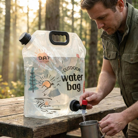 3 Pack 2.1 Gallon Collapsible Water Storage Containers BPA Free Reusable Foldable Jugs For Camping Hiking Emergency Prep Outdoor Travel