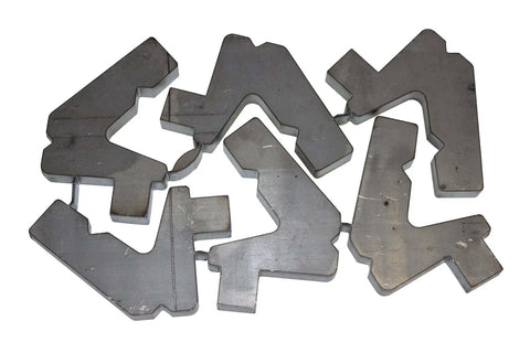 Gooseneck Dies For 12 And 20 Ton Finger Brakes Fit Bend Up To Quarter Inch Material Heavy Duty USA Made Weld In Custom U Shaped Brackets Unassembled