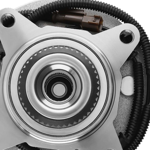 Close-up view of 2 Pack Front Wheel Bearing Hub Assembly For Ford F-150 2015 2016 2017 2.7L 3.5L 5.0L Engines With ABS 6 Lug