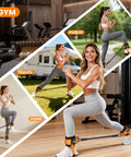 Heavy Duty Padded Ankle Strap for Cable Machines With Extra Adjustable Strap for Secure Fit, used in various workout settings