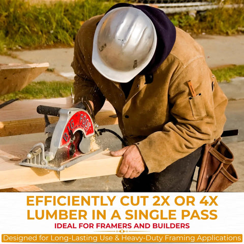 10 1/4 Inch Magnesium Worm-Drive Circular Saw With Skil Motor For Beams And One-Pass Precision Cuts, Pro Grade Durability, Heavy Duty PowerSaw For Pros And DIY Enthusiasts