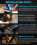 Installation steps for Diesel Gravity Fueled Auxiliary Fuel Tank Installation Kit for heavy duty trucks 1999-2022.